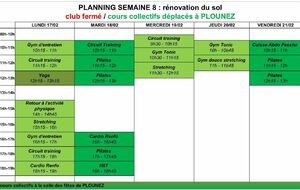 planning de cette semaine (travaux)